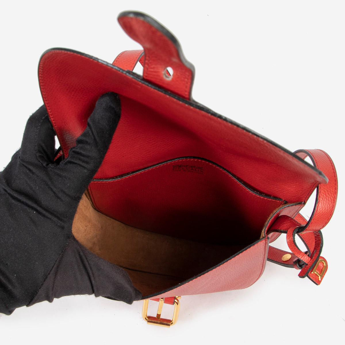 Delvaux Bright Red Crossbody