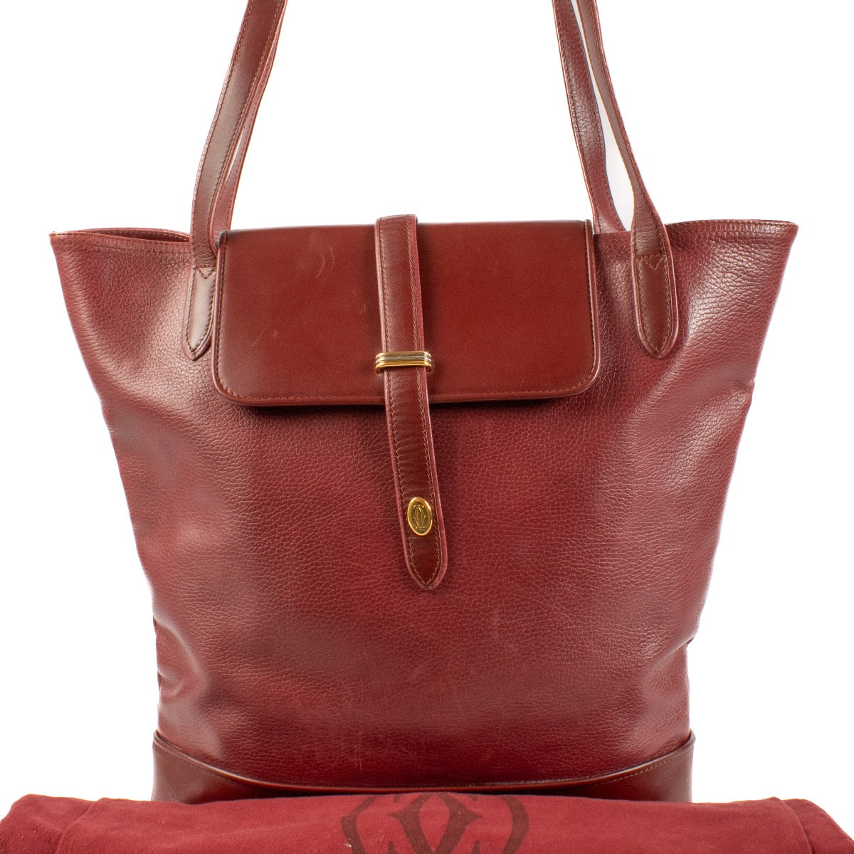 shop 100% authentic second hand Cartier Burgundy Trinity Tote Bag on Labellov.com
