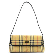 Shop safe online at Labellov in Antwerp this 100% authentic second hand Burberry Checked Canvas Shoulder Bag