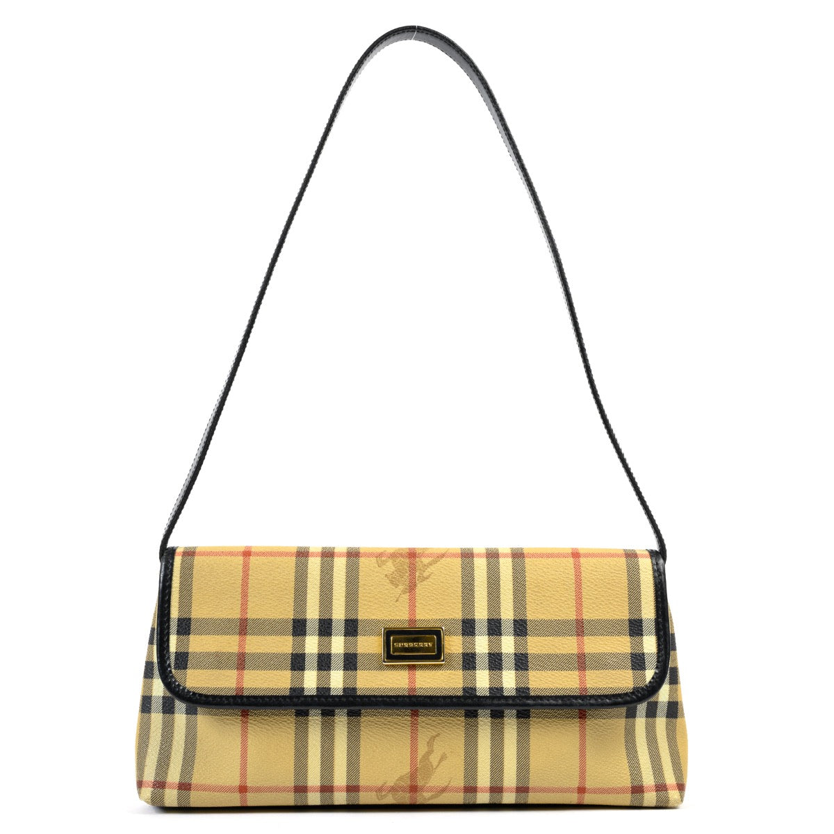 Shop safe online at Labellov in Antwerp this 100% authentic second hand Burberry Checked Canvas Shoulder Bag