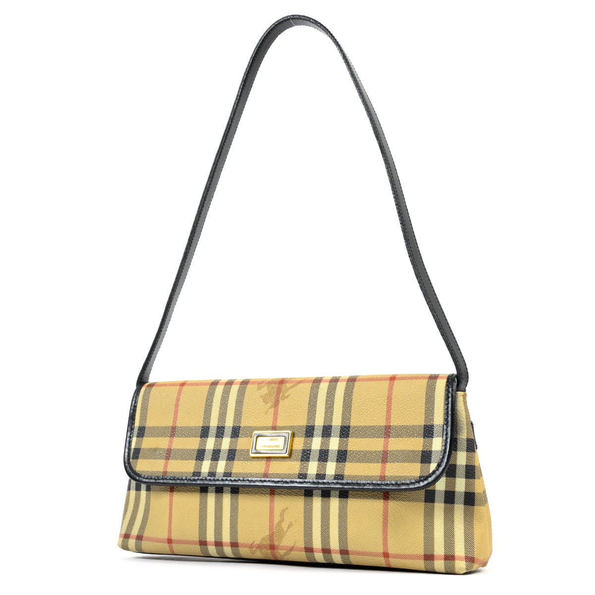 Shop safe online at Labellov in Antwerp this 100% authentic second hand Burberry Checked Canvas Shoulder Bag