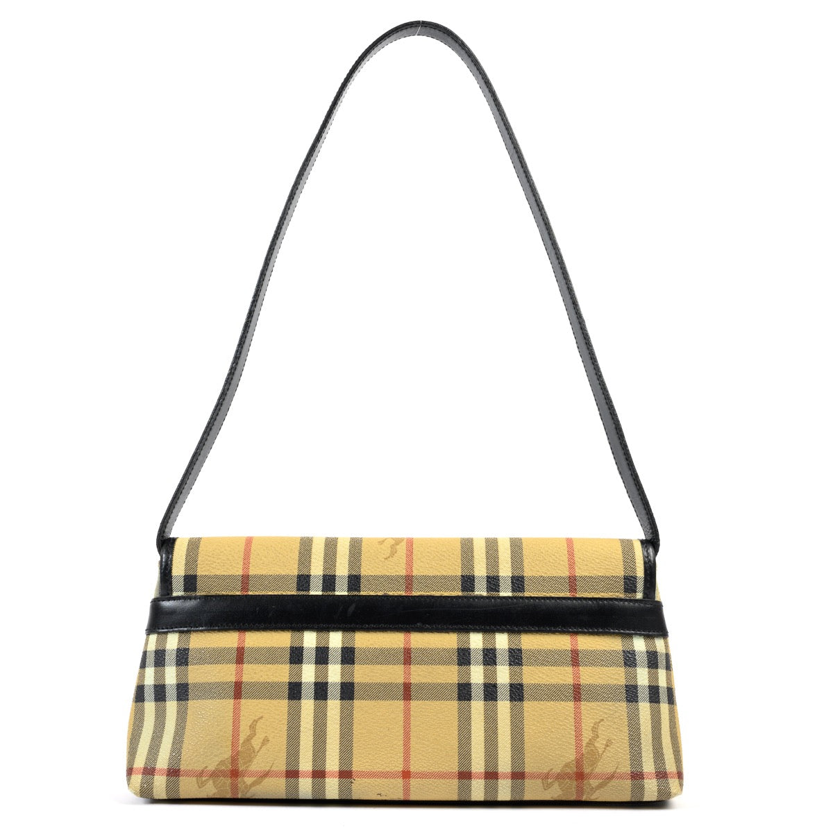 Shop safe online at Labellov in Antwerp this 100% authentic second hand Burberry Checked Canvas Shoulder Bag