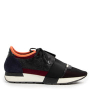 Balenciaga Tricolor Leather & Mesh Race Runner Sneakers - size 38