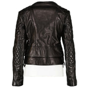 Balenciaga Black Quited Lambskin Biker Jacket