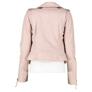 Balenciaga Soft Pink Lambskin Biker Jacket