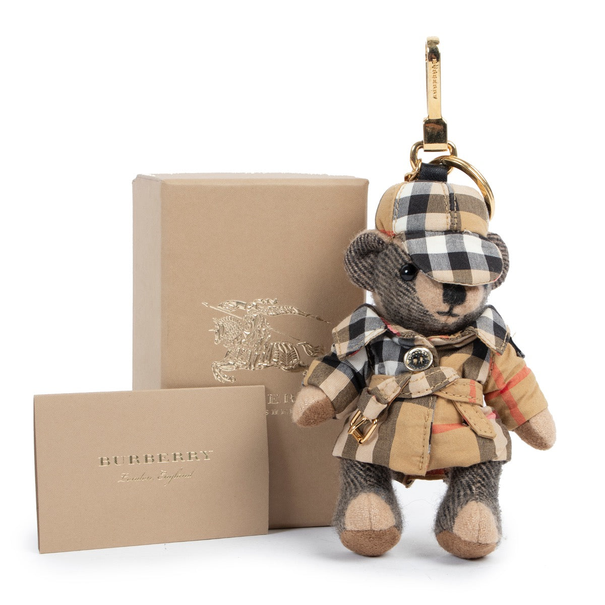 Shop safe online 100% authentic second hand Burberry Monogram Bear Keychain in very good condition at the right price at Labellov in Antwerp.
