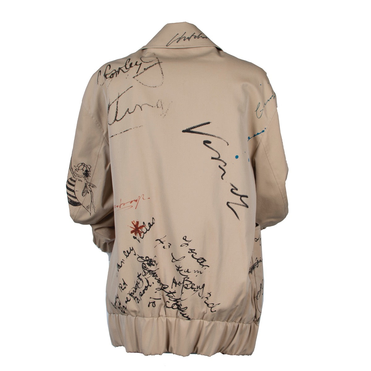 Shop safe online at Labellov in Antwerp this 100% authentic second hand Burberry Beige Barnhall Bomber Jacket - Size IT 38