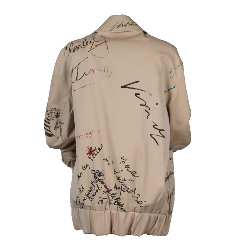 Shop safe online at Labellov in Antwerp this 100% authentic second hand Burberry Beige Barnhall Bomber Jacket - Size IT 38