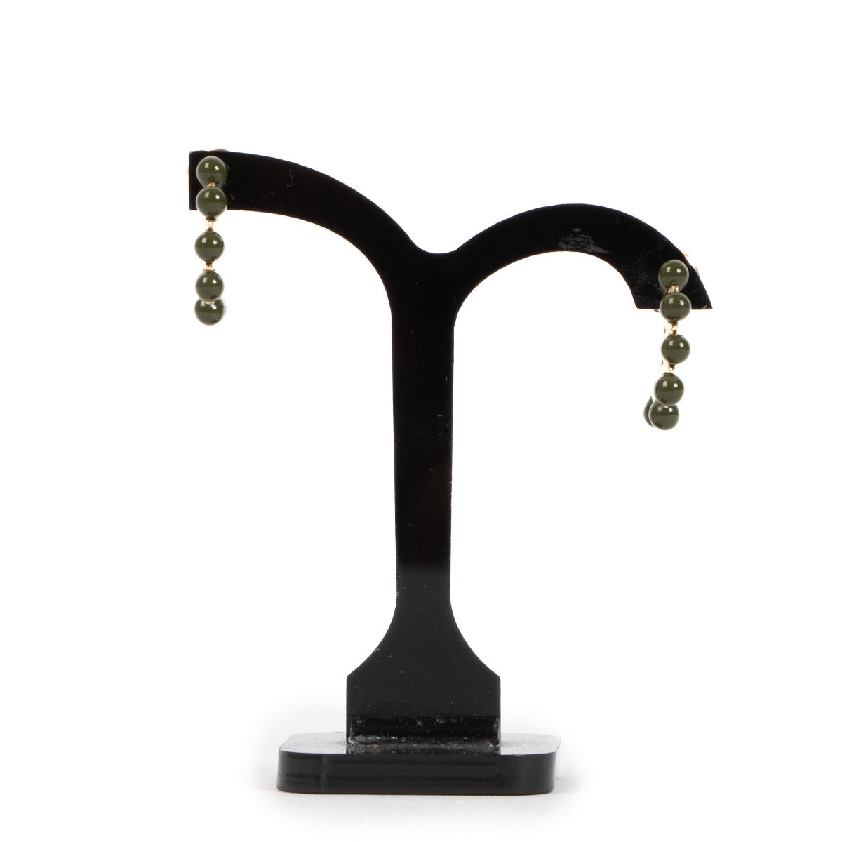 Bottega Veneta Beaded Hoop Earrings