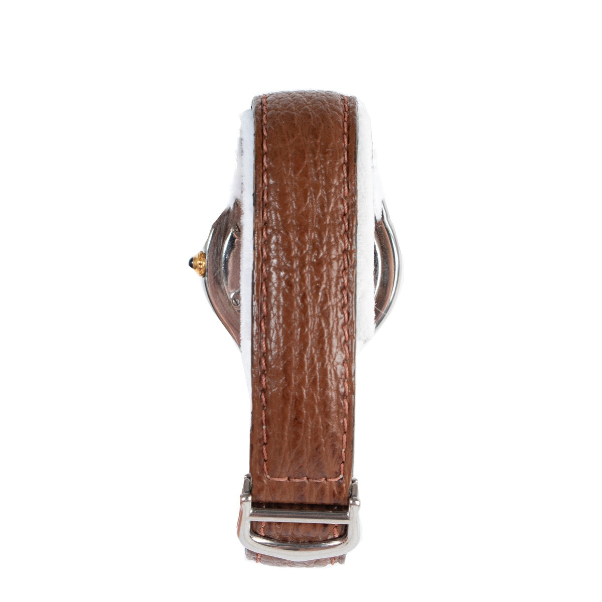 Shop safe online 100% authentic second hand Must De Cartier Brown Must 21 Watch in good preloved condition at the right price at Labellov in Antwerp.
