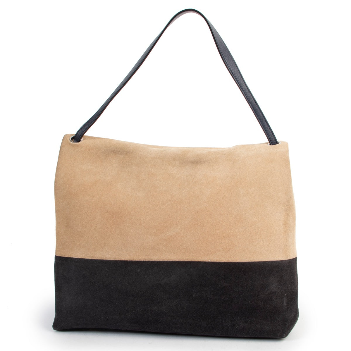 Shop safe online 100% authentic second hand Céline Multicolor Suede All Soft Shoulder Bag in good preloved condition at the right price at Labellov in Antwerp.