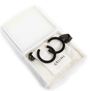 Shop safe online 100% authentic second hand Celine Black Hoop Earrings in as new, excellent condition at the right price at Labellov in Antwerp.