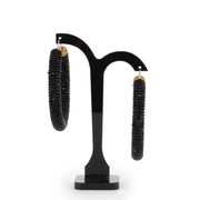 Shop safe online 100% authentic second hand Celine Black Hoop Earrings in as new, excellent condition at the right price at Labellov in Antwerp.