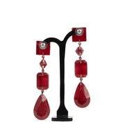 Shop safe online 100% authentic second hand Celine Red Pending Earrings in very good condition at the right price at Labellov in Antwerp.