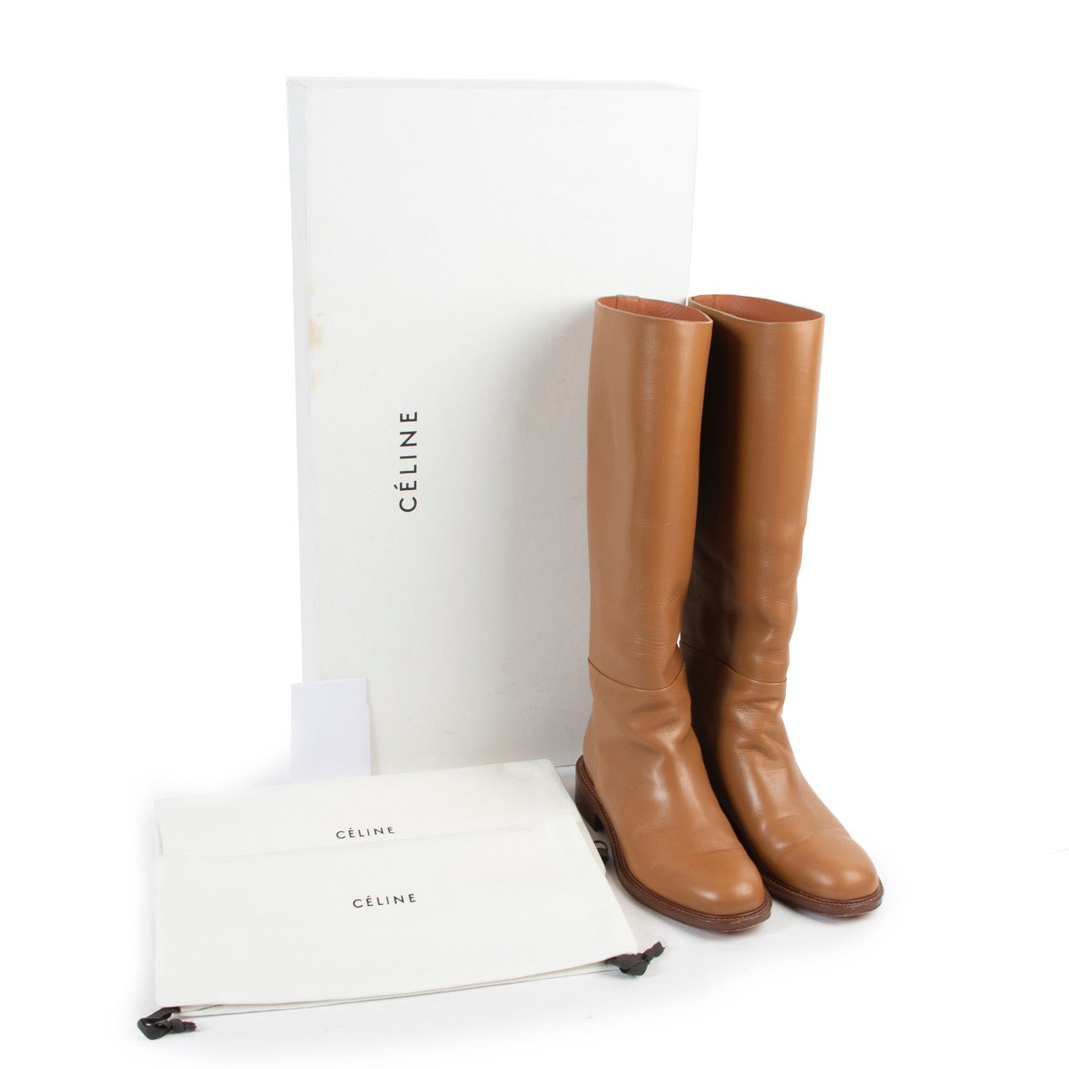 Shop safe online 100% authentic second hand Celine Cognac Boots - Size 39 in very good condition at the right price at Labellov in Antwerp.