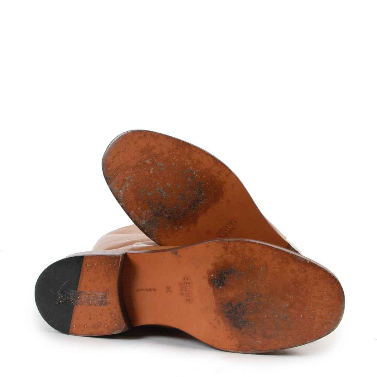 Shop safe online 100% authentic second hand Celine Cognac Boots - Size 39 in very good condition at the right price at Labellov in Antwerp.