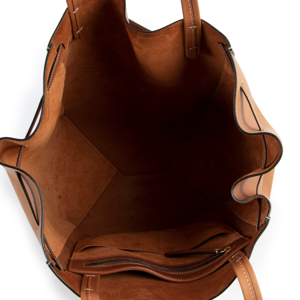 Céline Cognac Cabas Phantom Tote Shoulder Bag