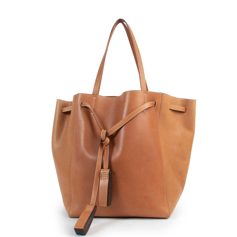 Céline Cognac Cabas Phantom Tote Schoudertas