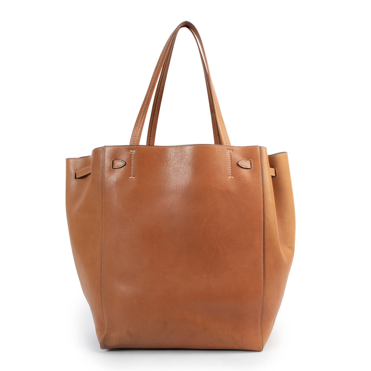 Céline Cognac Cabas Phantom Tote Shoulder Bag