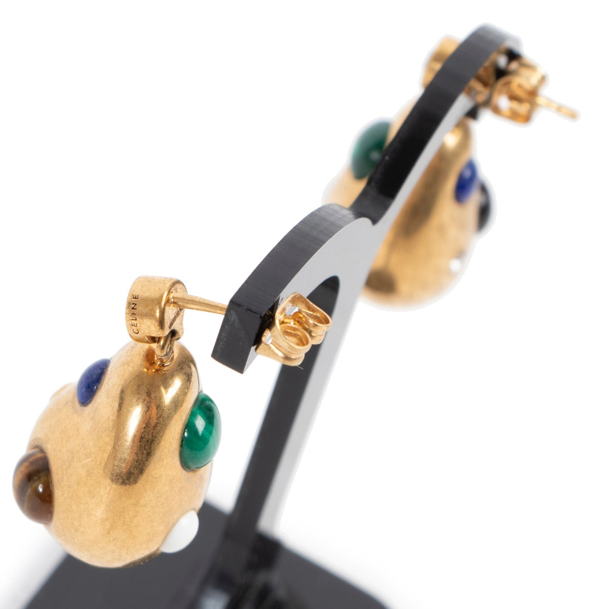 Shop safe online 100% authentic second hand Céline Gold Drop Earrings in very good condition at the right price at Labellov in Antwerp.