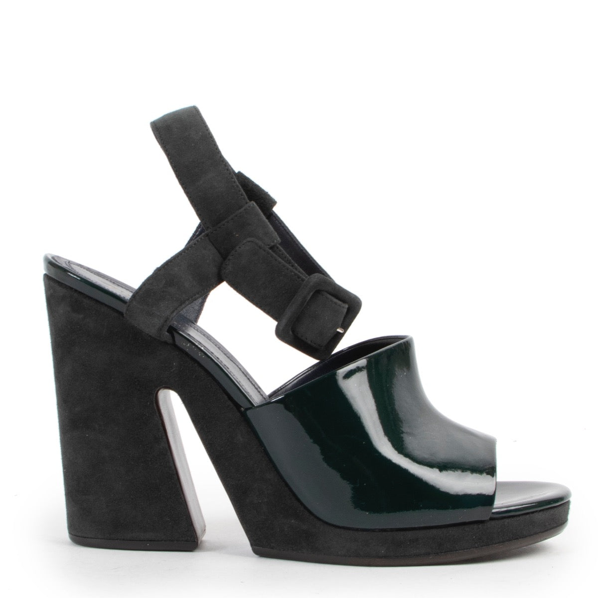 Shop safe online 100% authentic second hand Celine Dark Green Heels - Size 38 in very good condition at the right price at Labellov in Antwerp.
