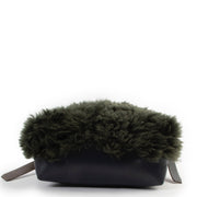 Shop safe online 100% authentic second hand Céline Seau Sangle Green Wool Shoulder Bag in very good condition at Labellov in Antwerp.