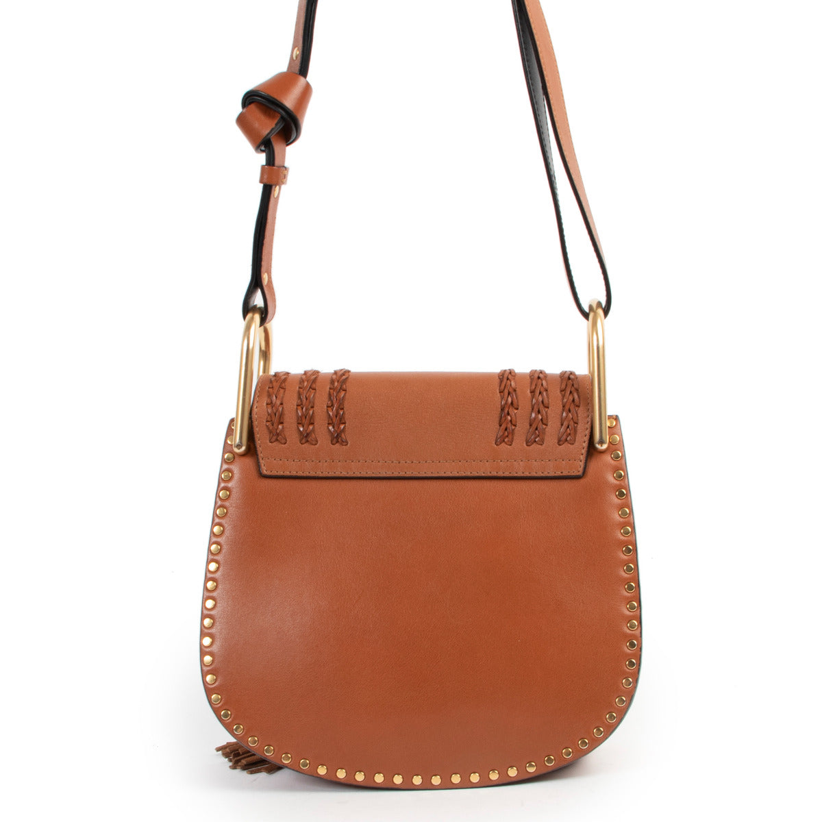 Sac bandoulière Chloé Cognac petit modèle Hudson