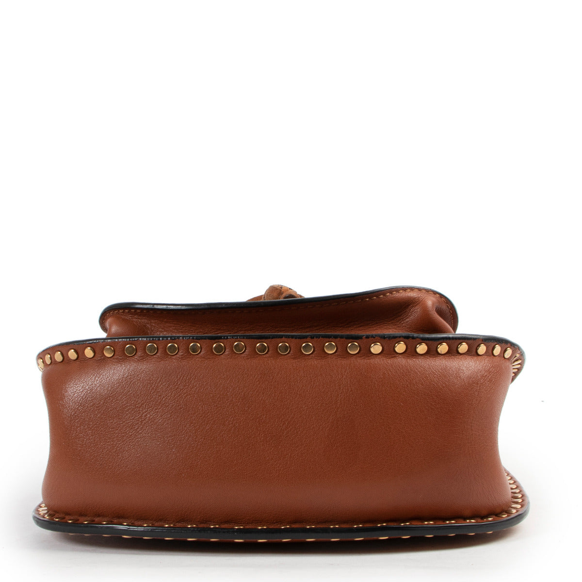 Sac bandoulière Chloé Cognac petit modèle Hudson
