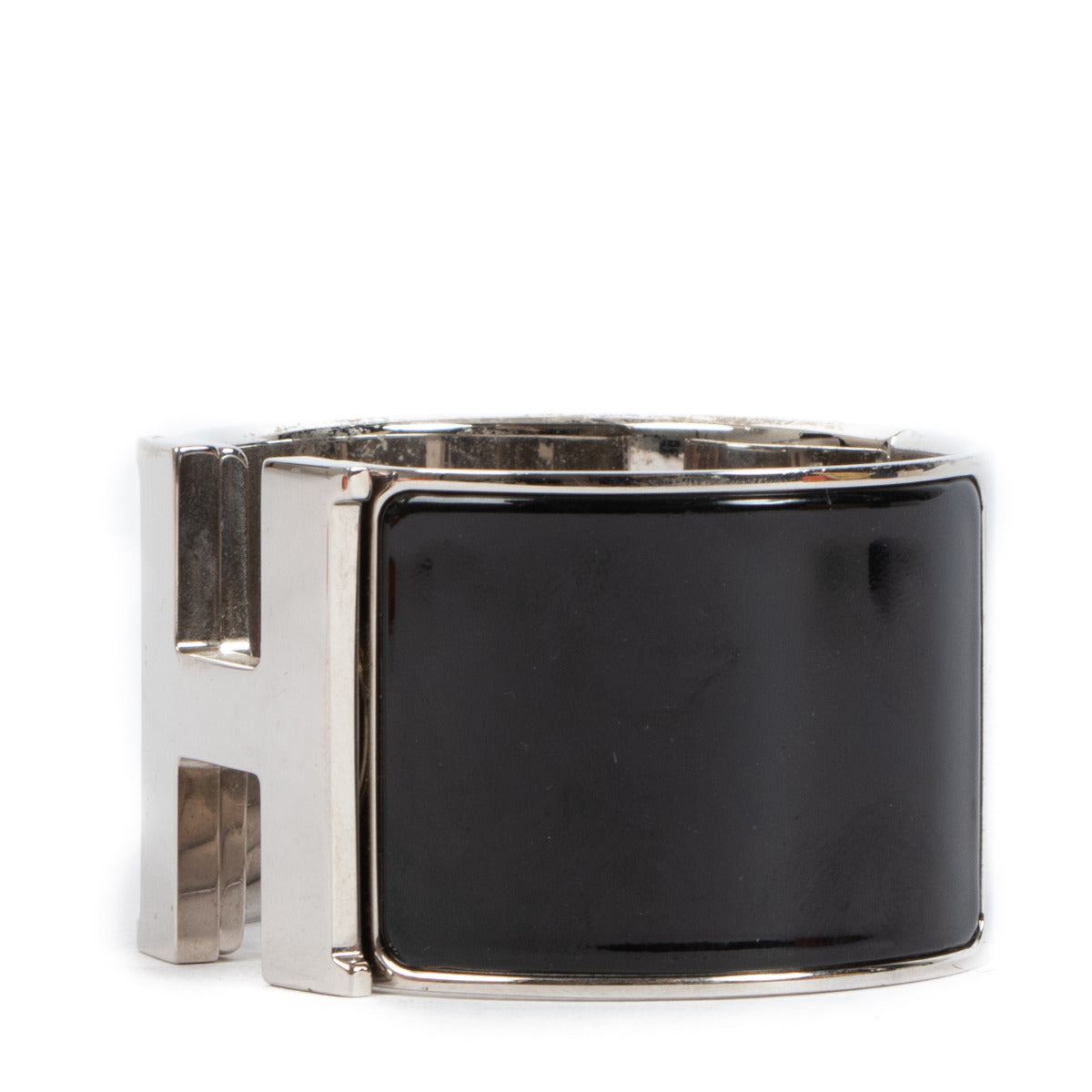 Hermès Black Clic Clac H Large Bracelet