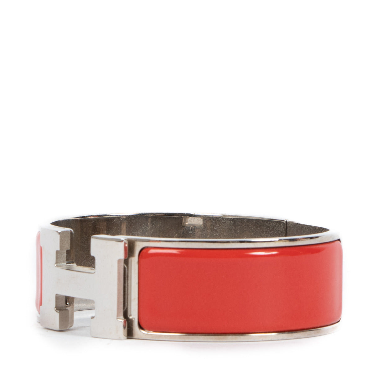 Bracelet Clic Clac H Hermès rouge