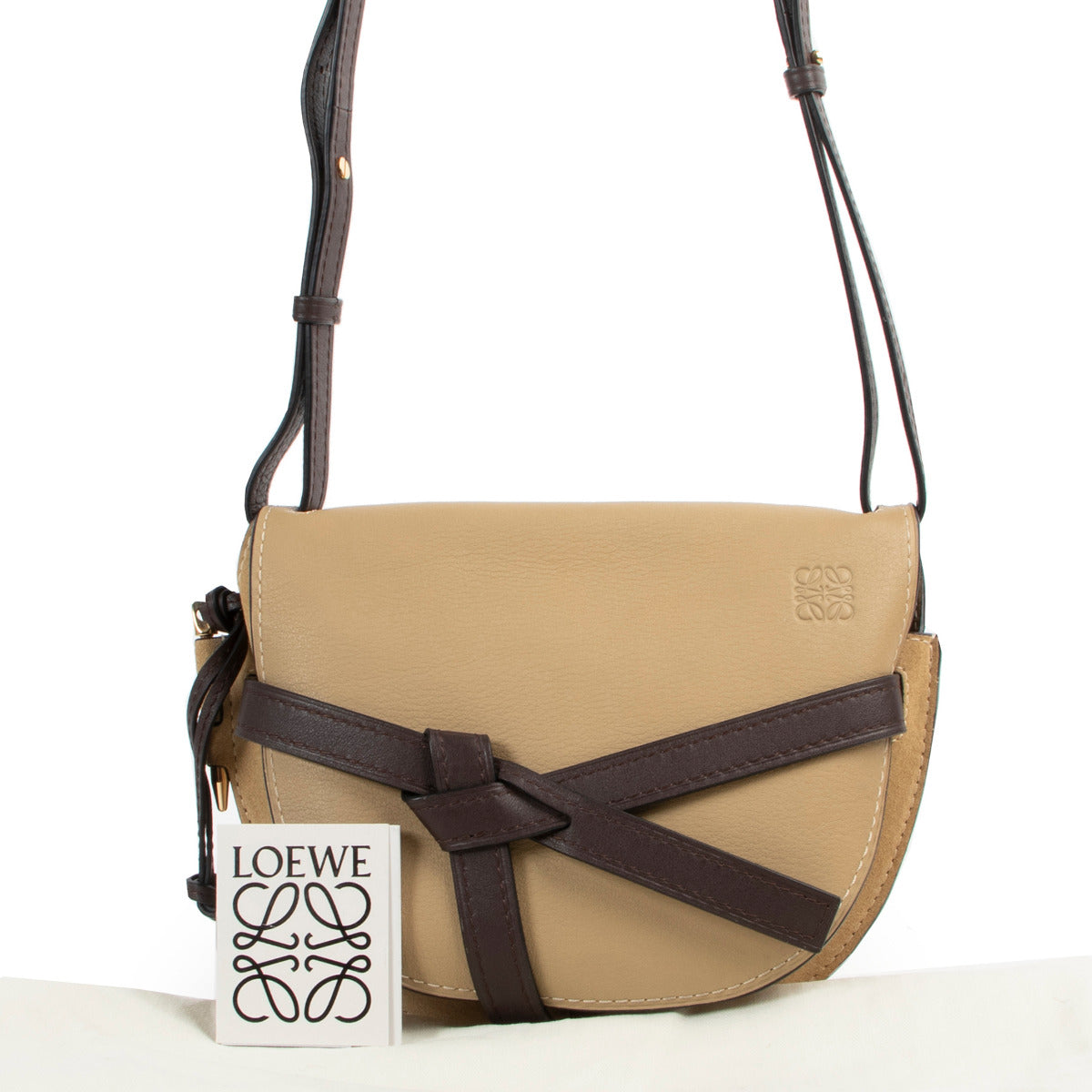 Loewe Beige Small Gate Crossbody Bag
