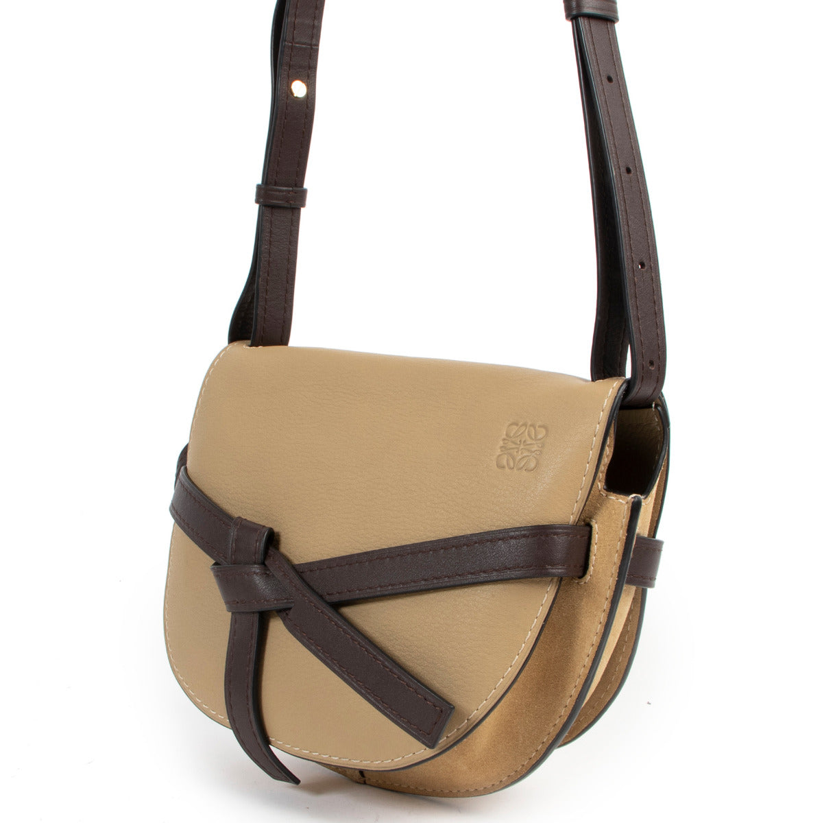 Loewe Beige Small Gate Crossbody Bag