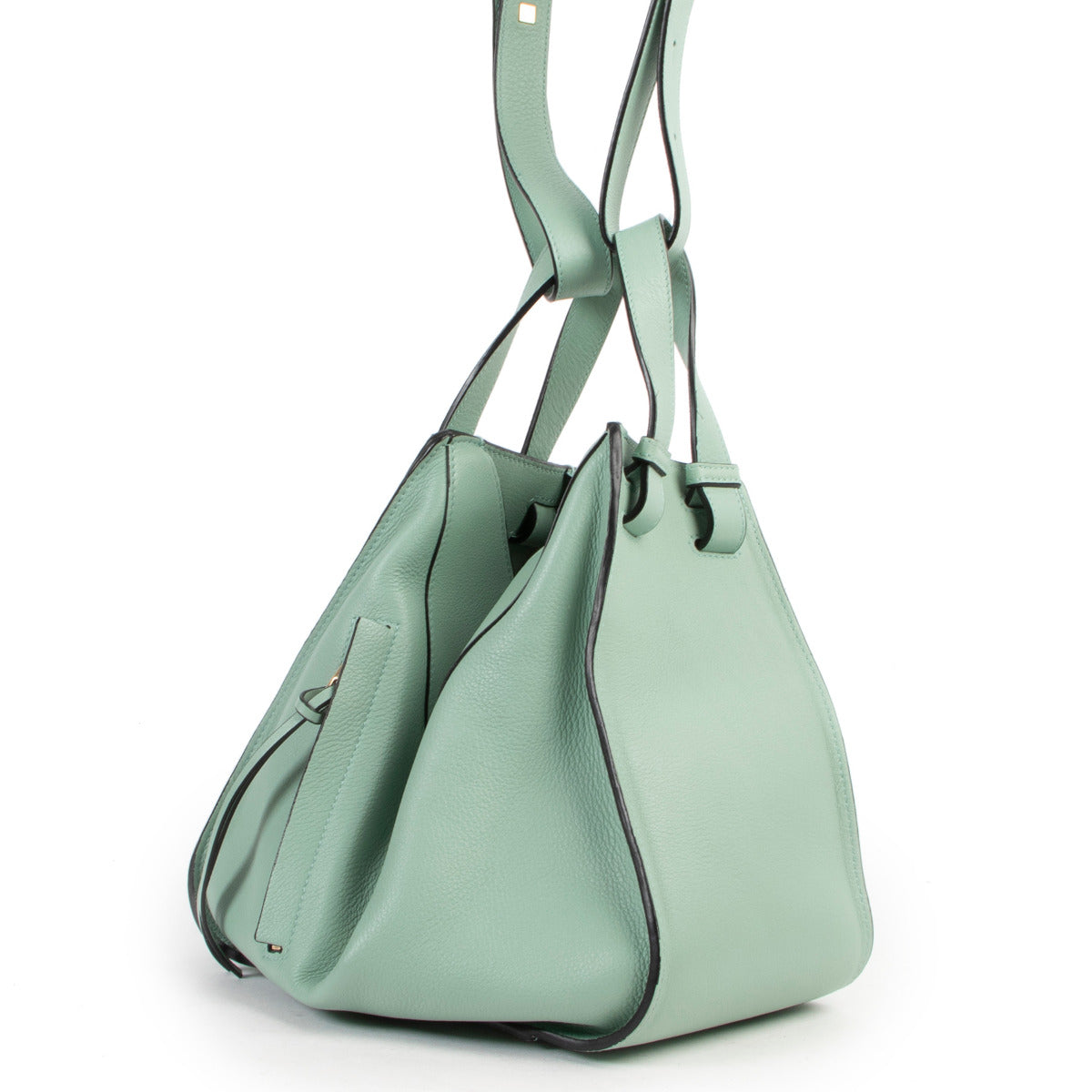 Loewe Groene Kleine Hammock Crossbody Tas