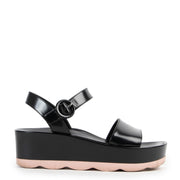 Shop safe online 100% authentic second hand Prada Black Pink Platform Sandals - Size 38 in very good condition at the right price at Labellov in Antwerp.