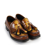 Shop safe online at Labellov in Antwerp 100% authentic second hand in very good condition Prada Brown Tassel Loafers - Size 38