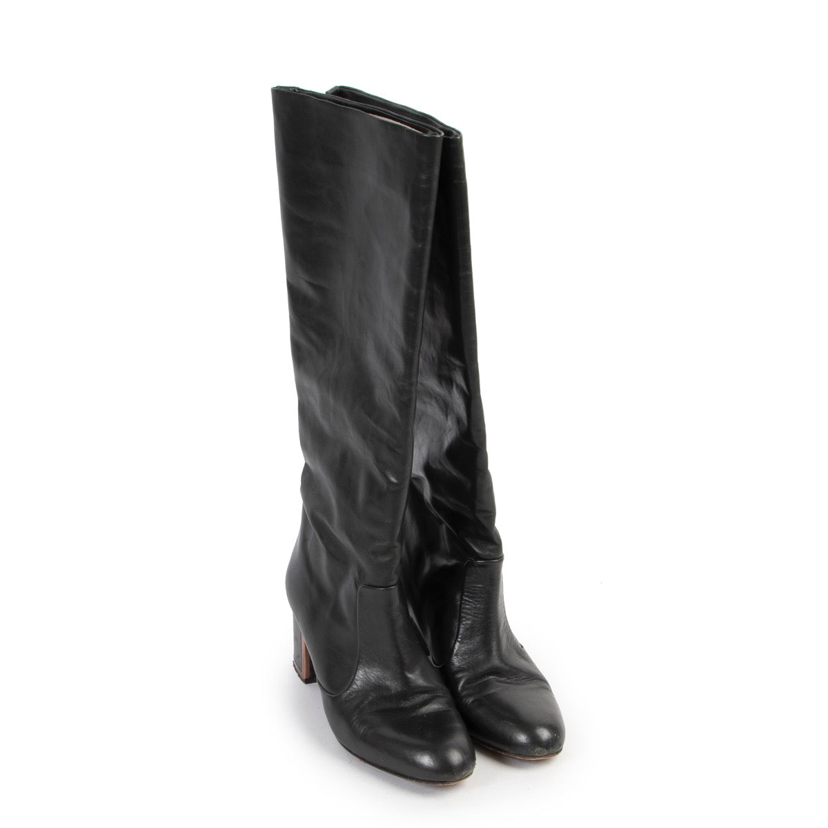 Shop safe online 100% authentic second hand Veronique Branquinho Green Boots at Labellov in Antwerp.