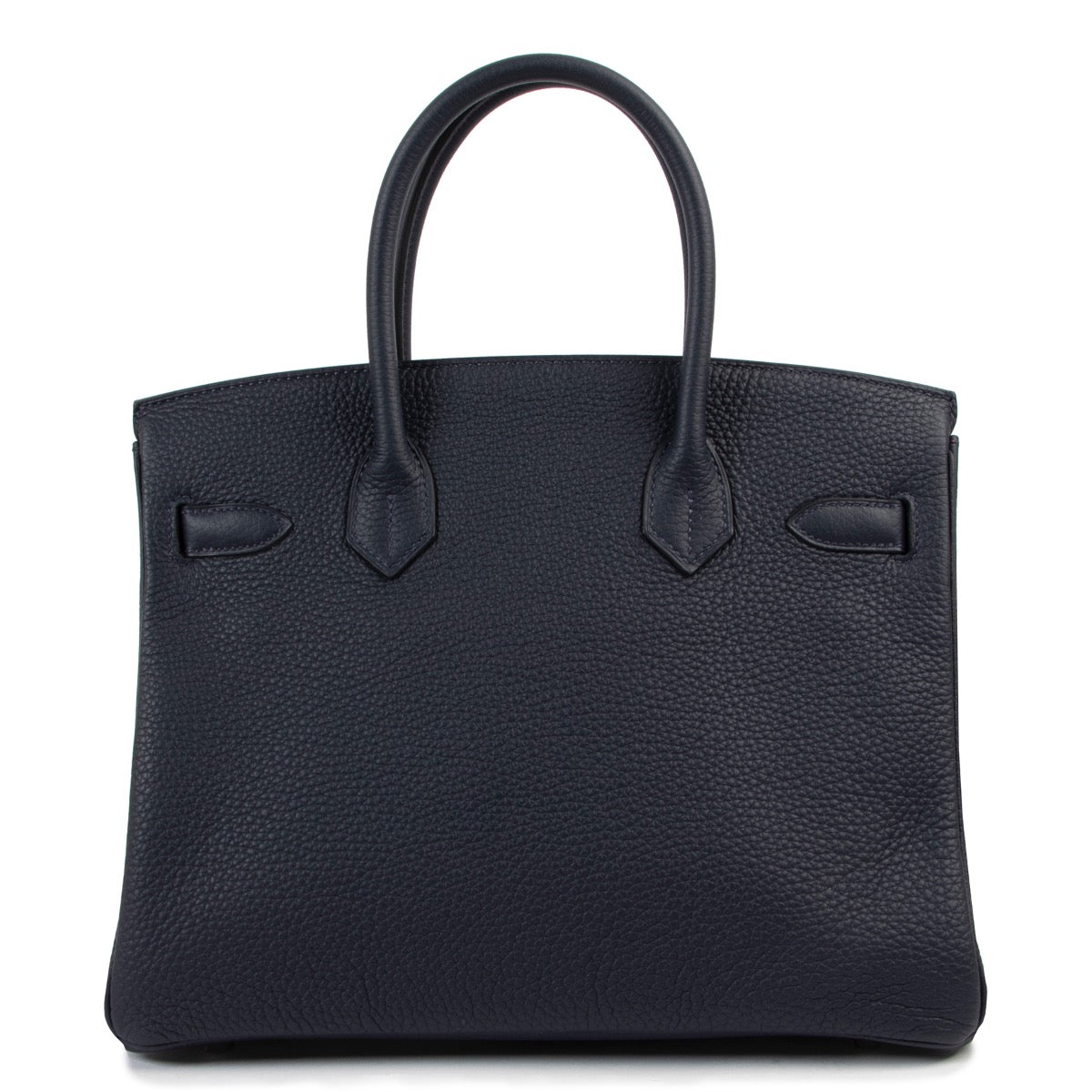 Hermès Blue Nuit / Rose Pourpre Clemence Taurillon Birkin 30 PHW