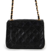 shop online for the best price your Chanel Black Mini Square Classic Flap Bag
