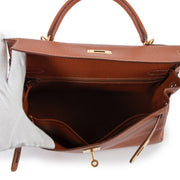 Hermes Etrusque Kelly 32 Chèvre Mysore Retourné GHW
