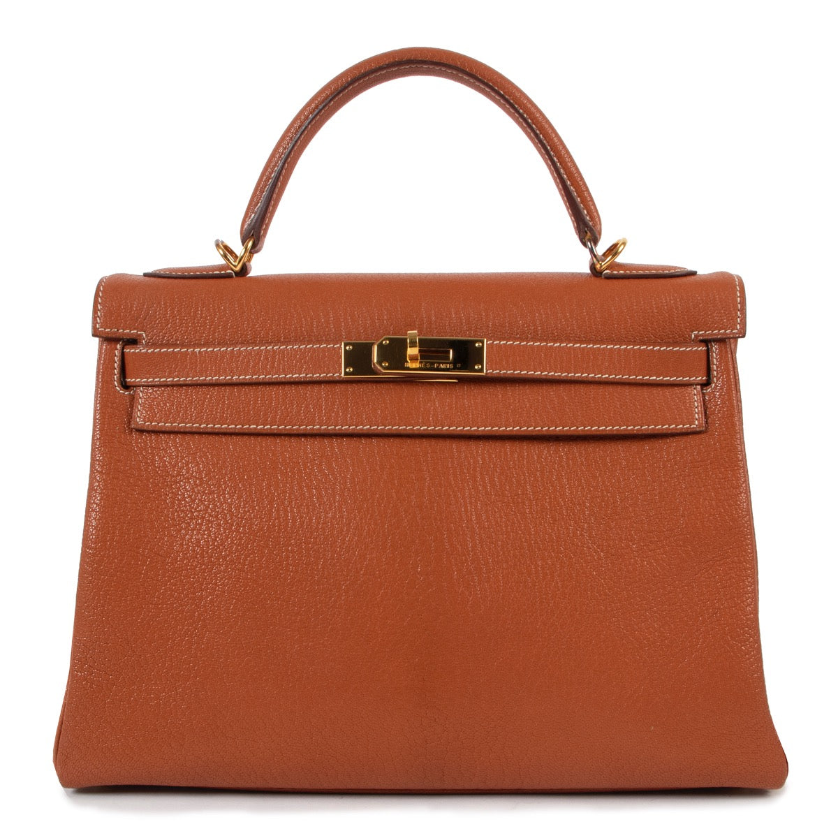 Hermes Etrusque Kelly 32 Chèvre Mysore Retourné GHW