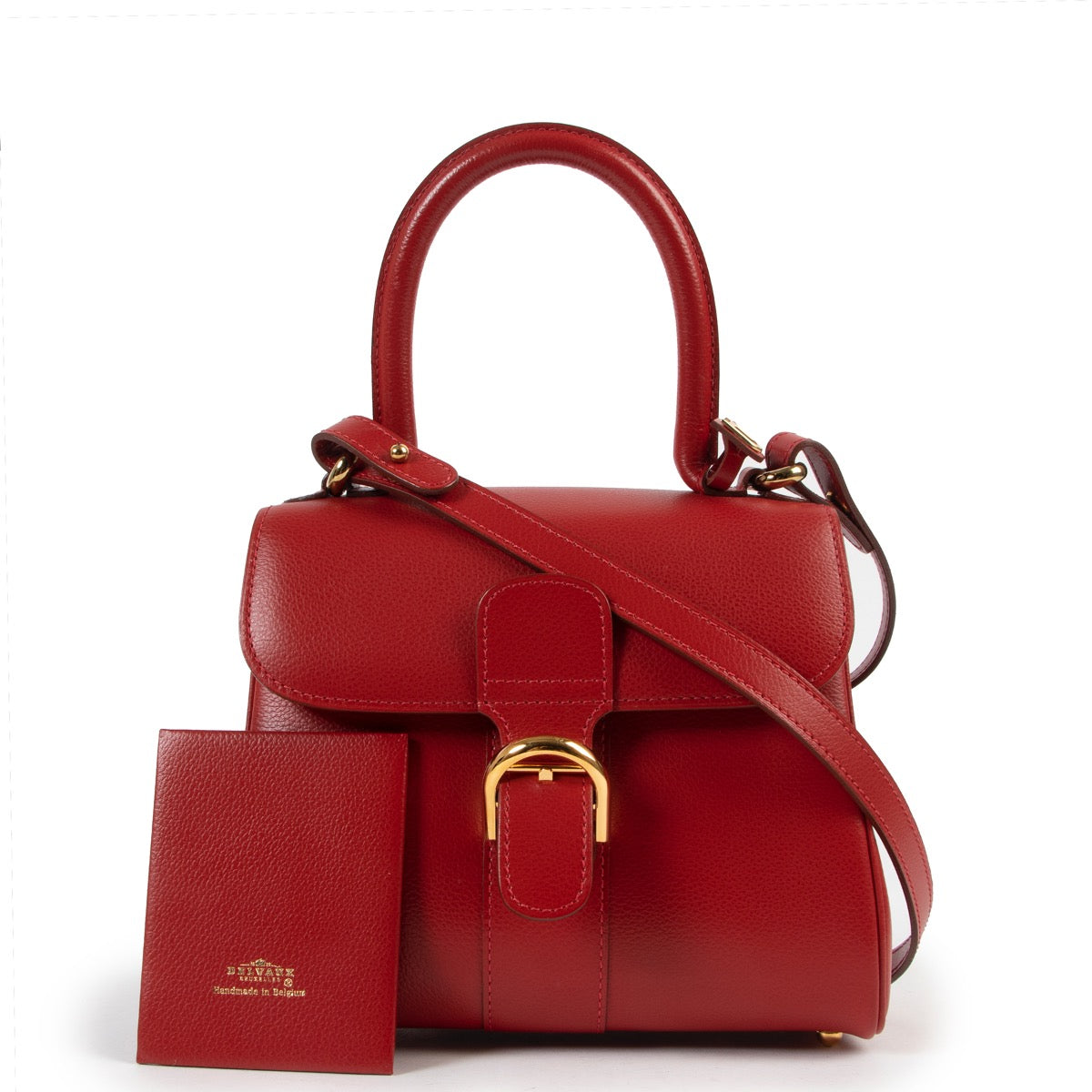 shop safe online Delvaux Red Mini Brillant + Strap