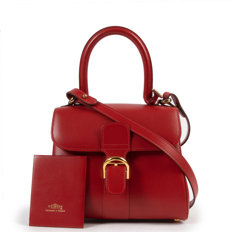 shop safe online Delvaux Red Mini Brillant + Strap