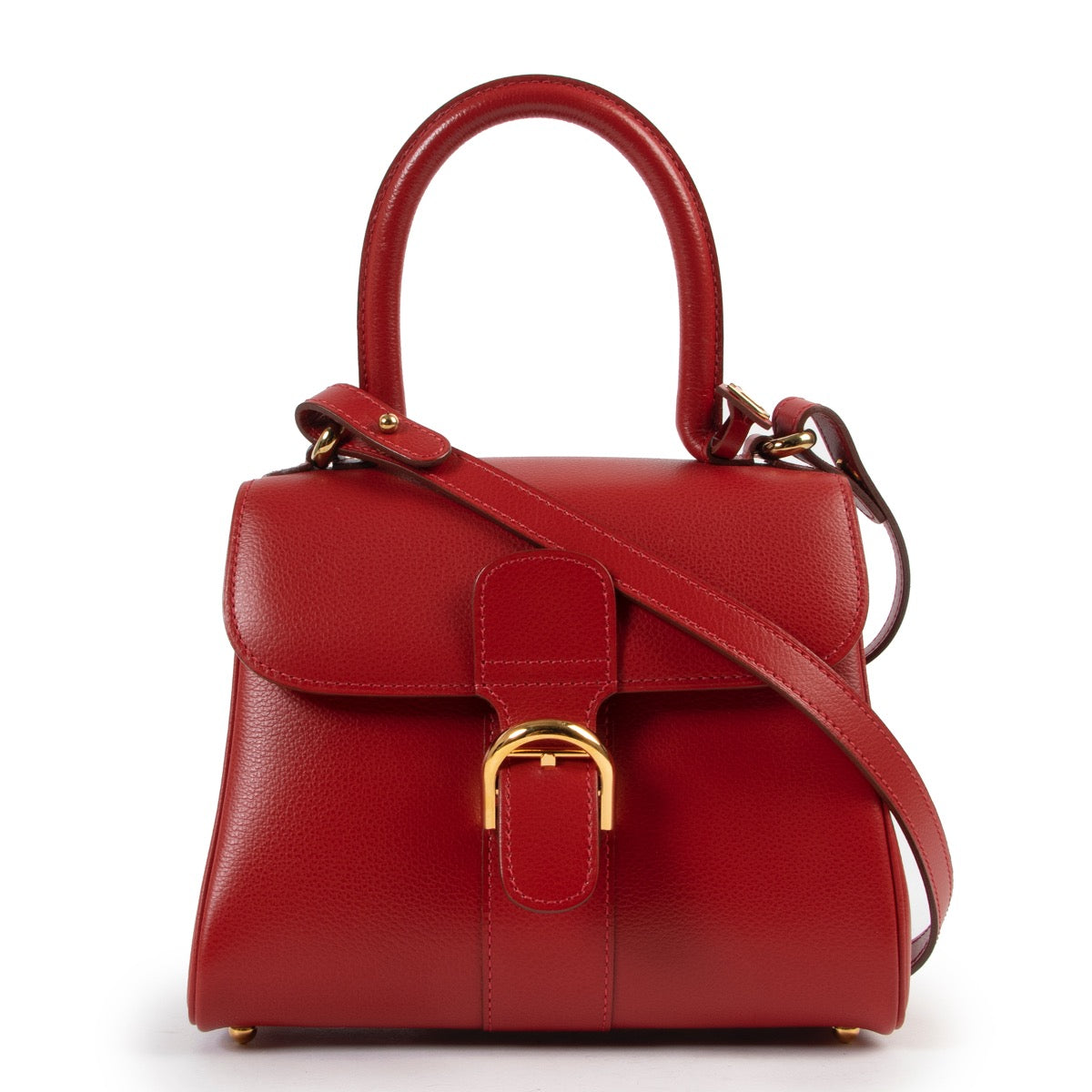 Delvaux Red Mini Brillant + Strap