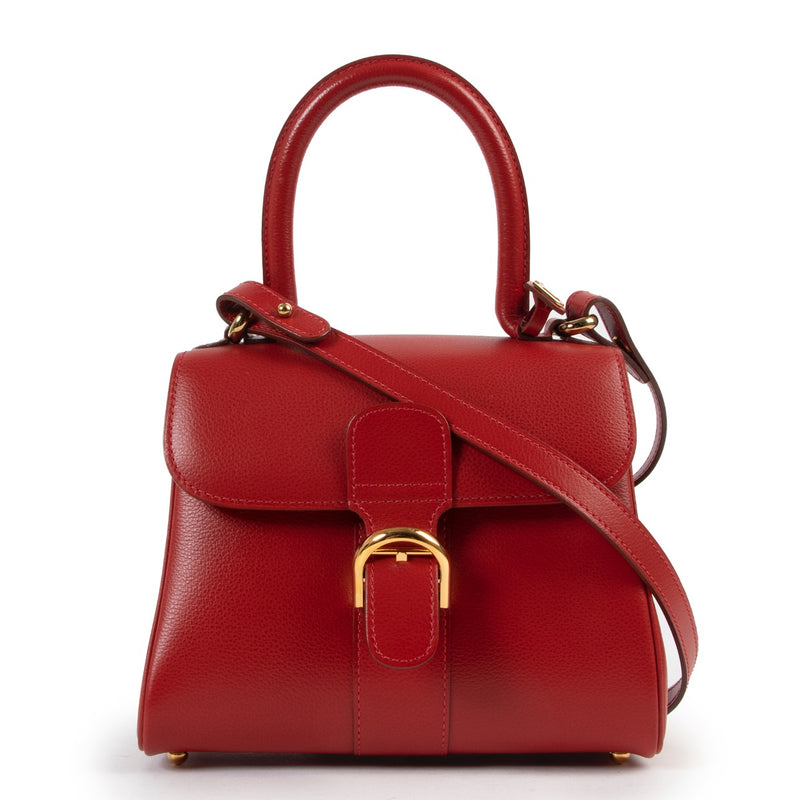 Delvaux Red Mini Brillant + Strap