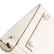second hand luxury designer handbag hermès birkin 25 white at Labellov in Belgium
