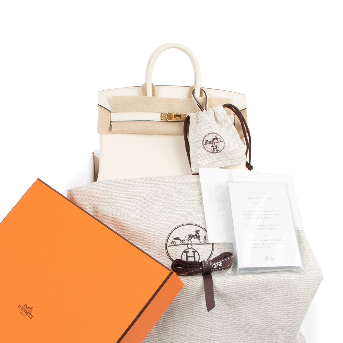 Hermès Birkin 25 Nata Swift GHW