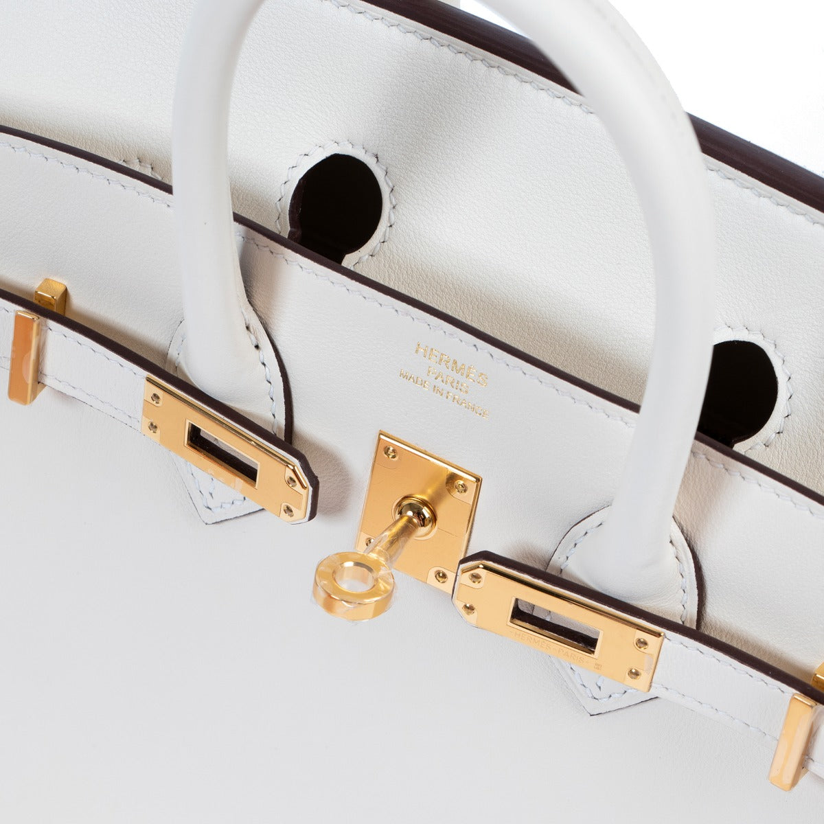 Hermès Birkin 25 Nata Swift GHW