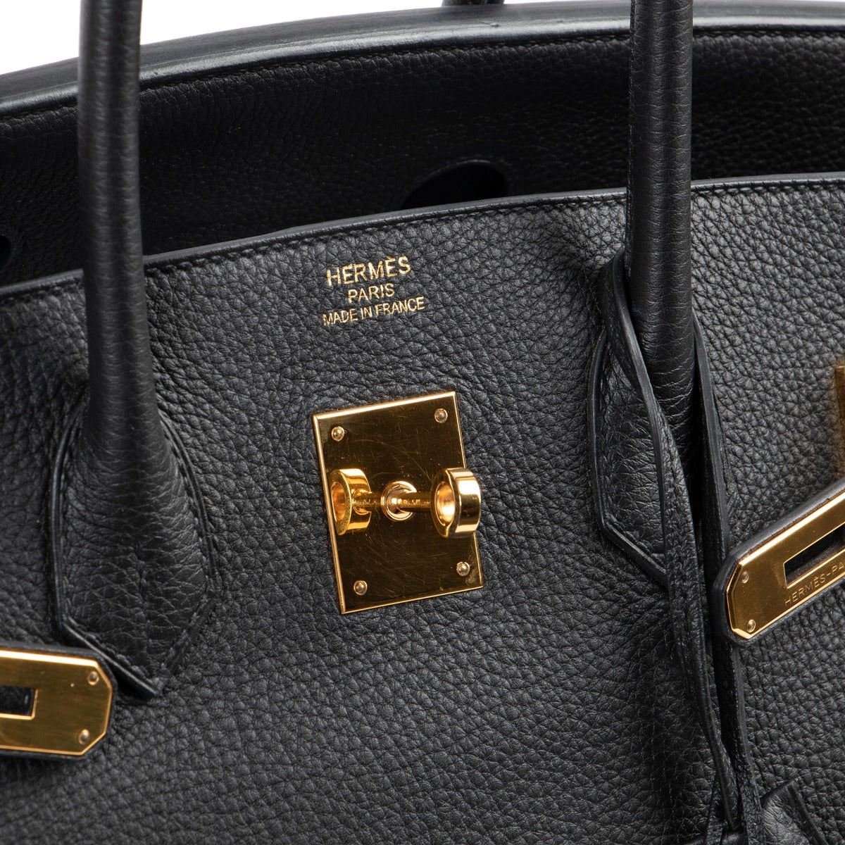 Authentic second hand Hermès Birkin 35 Black Togo gold Hardware at Labellov