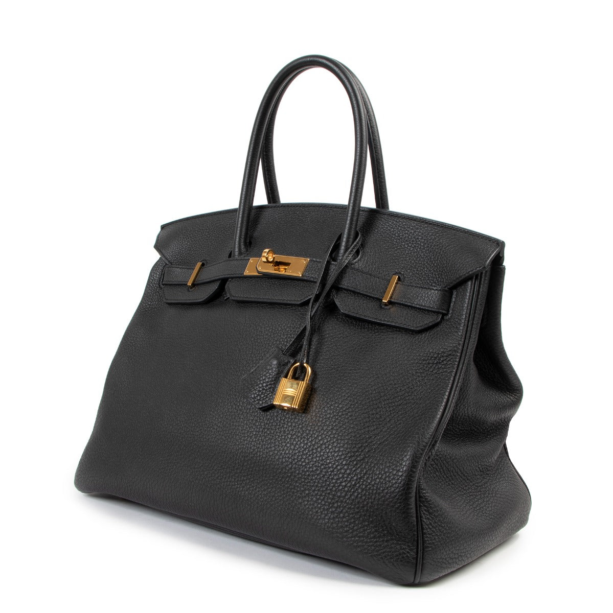 hermes birkin second hand black togo gold hardware