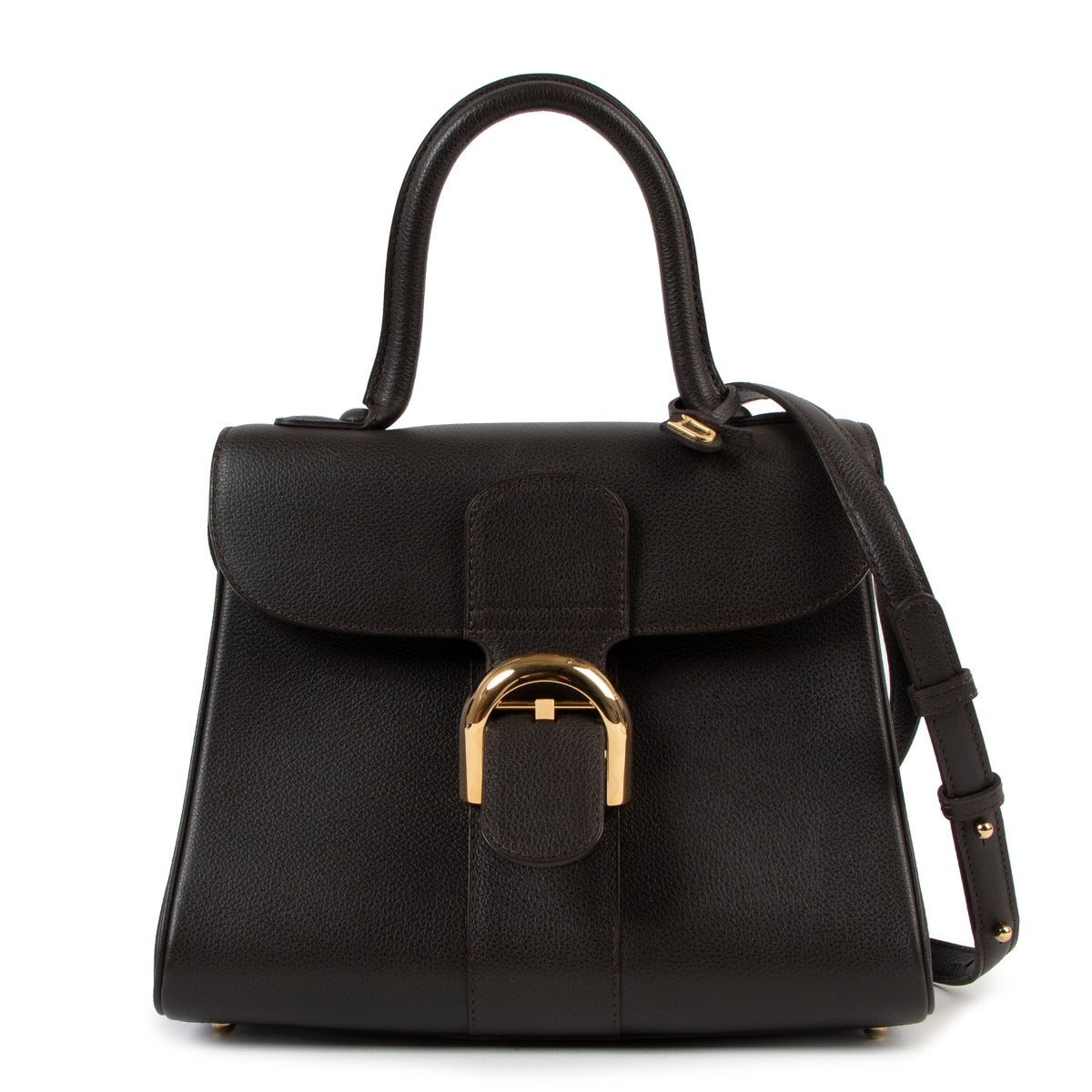 Second hand vintage Delvaux Brillant PM Jumping Café Shoulder Bag at Labellov